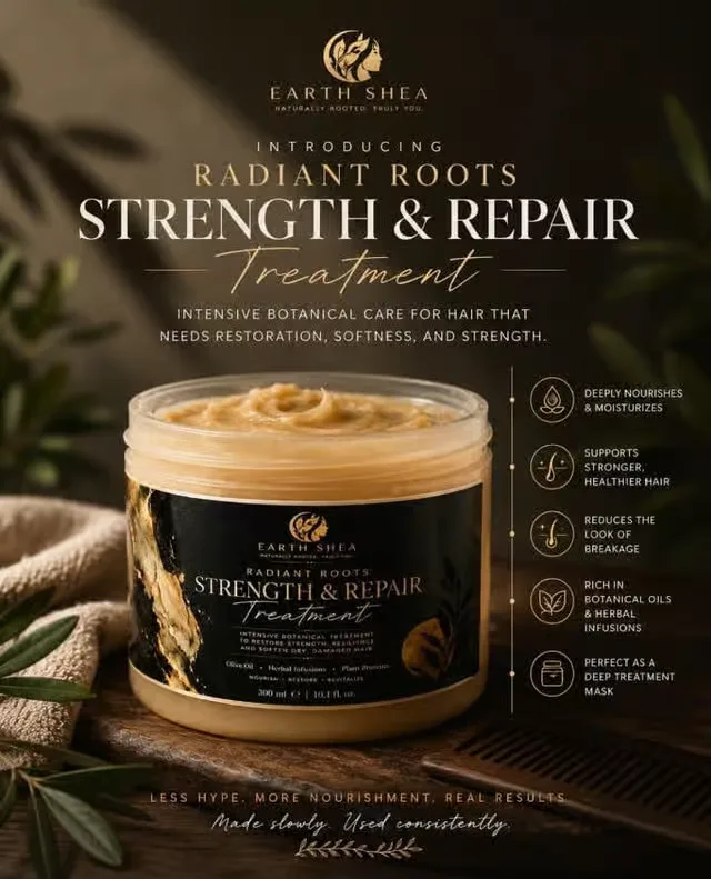 Earth Shea Radiant Roots Hair Repair Treatment