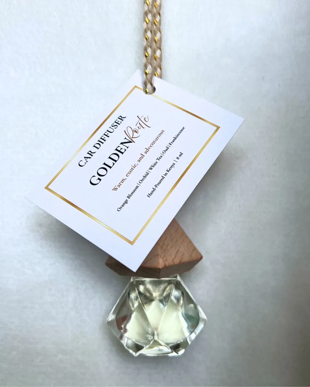 Golden Route Car Diffuser | 8ml