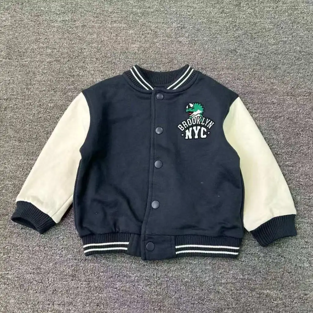 Toddler Boys' Graphic Varsity Jacket.
