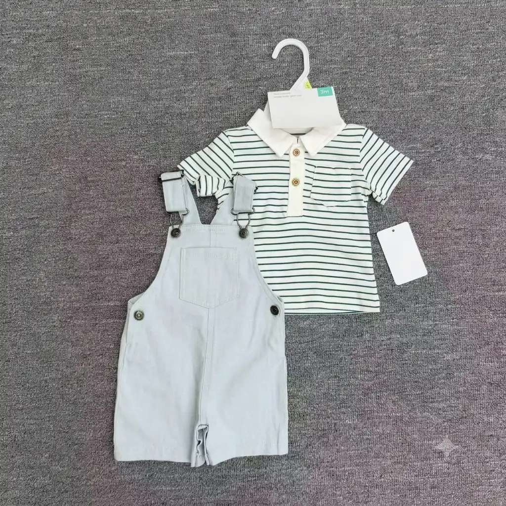 2-Piece Dungaree & Bodysuit Set