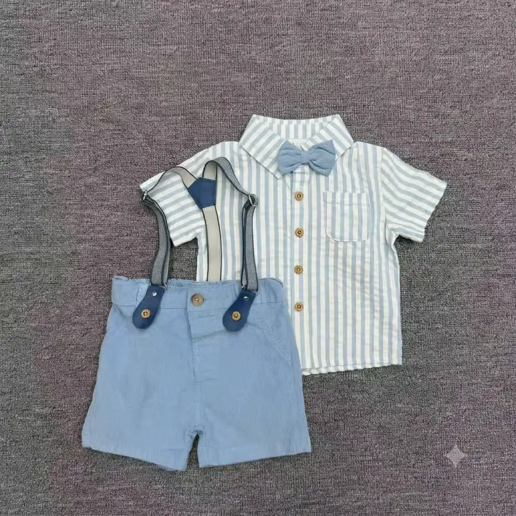 Baby Boy 4-Piece Gentleman Suspenders Set