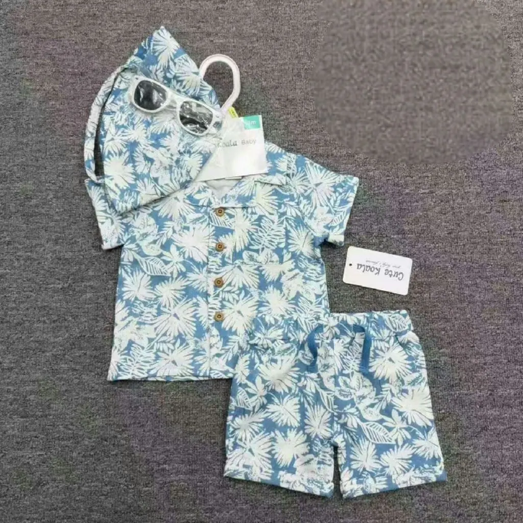 4-Piece Baby Boy Summer Outfit Set