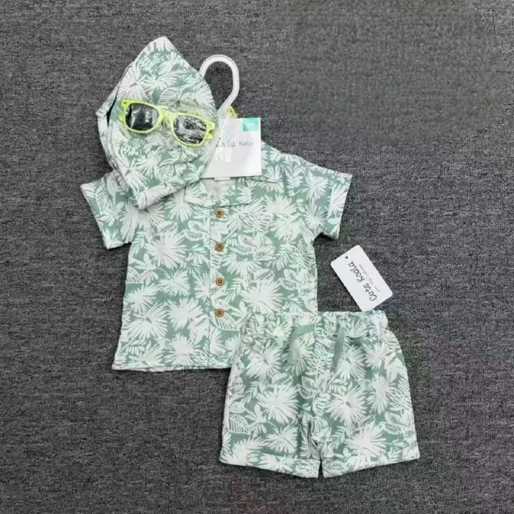 4-Piece Baby Boy Summer Outfit Set