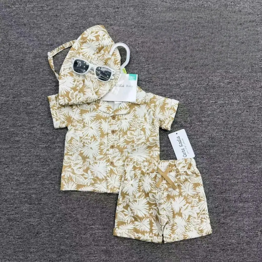 4-Piece Baby Boy Summer Outfit Set
