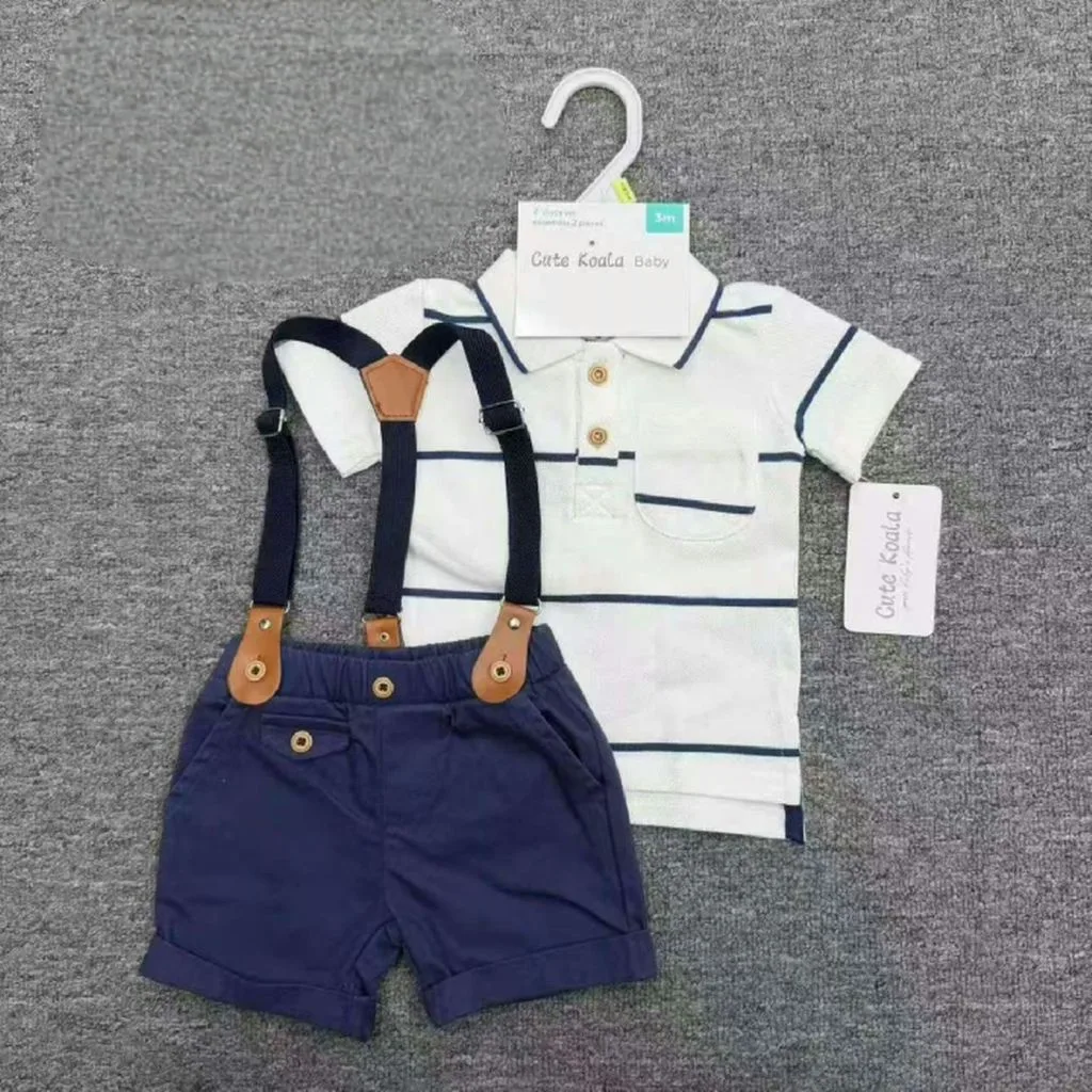 Baby Boy 3-Piece Gentleman Suspenders Set