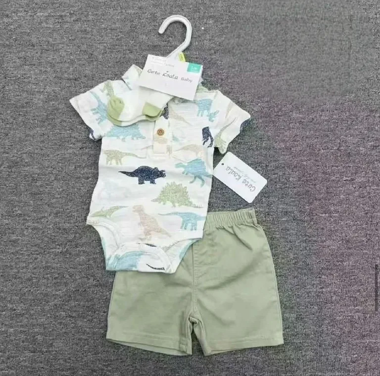 Bodysuit, Shorts & Socks 3-Piece Set