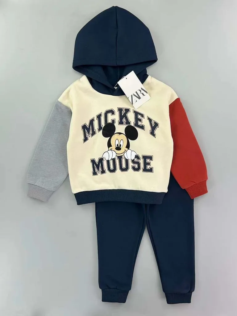 ' 2-Piece Mickey Mouse Colorblock Hoodie & Joggers Set