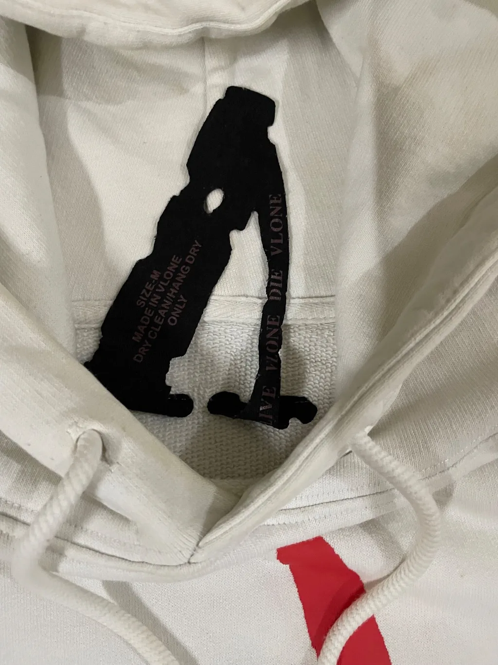 V-lone cropped hoodie