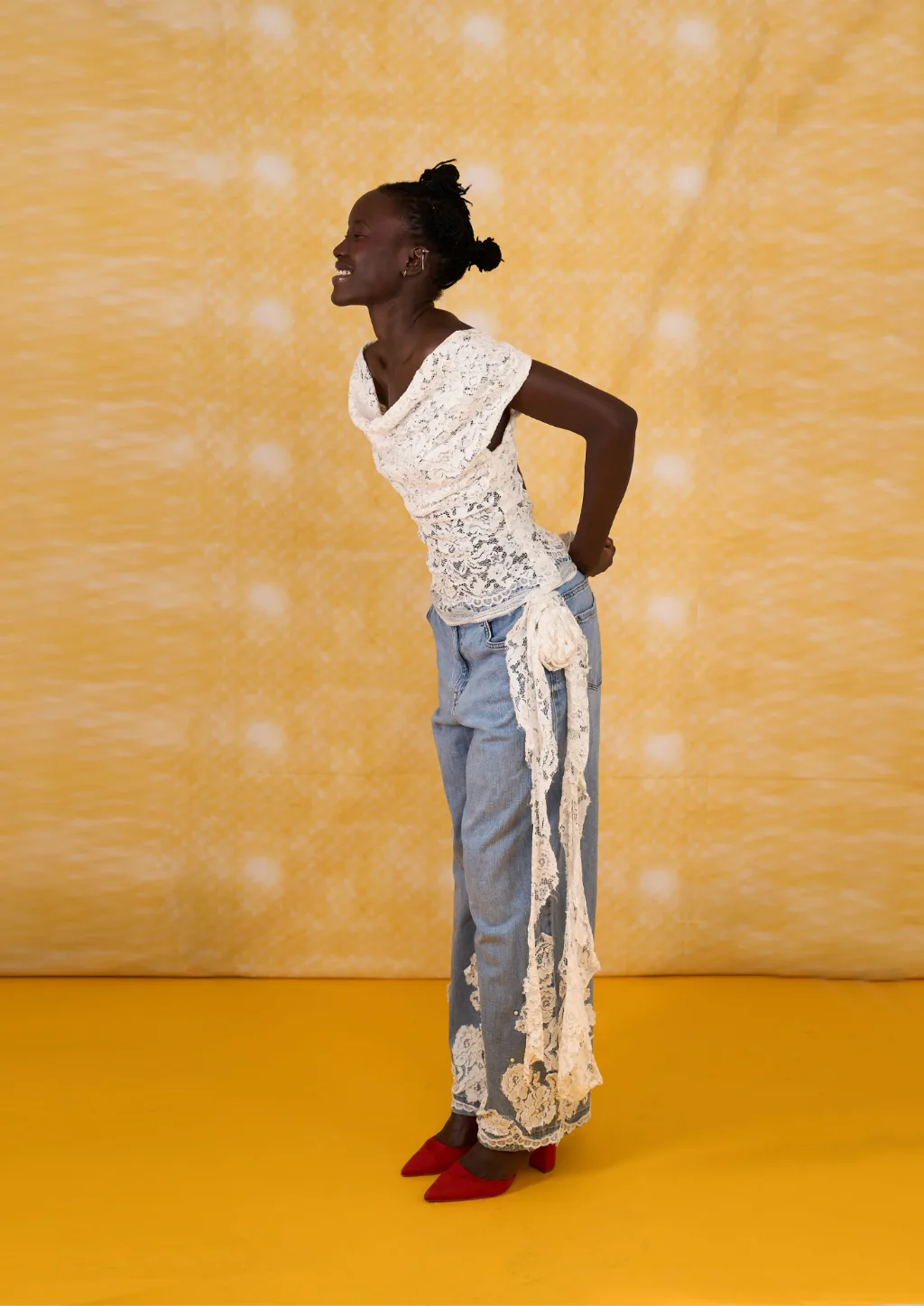 Upcylced denim pants