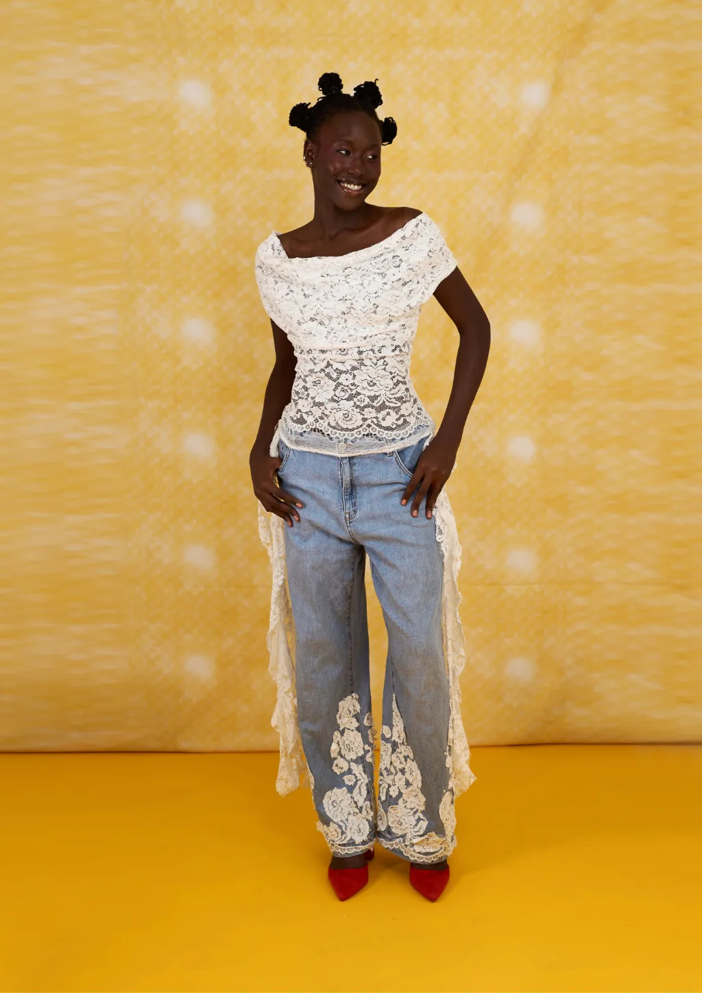 Lace Cowl Top
