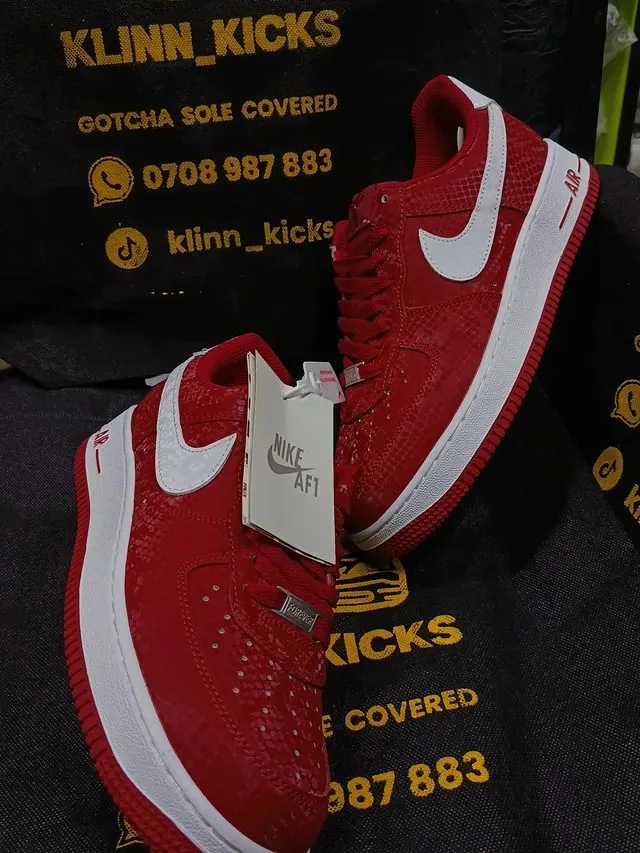 Nike Air Force 1 Low "Mamba" – University Red/White