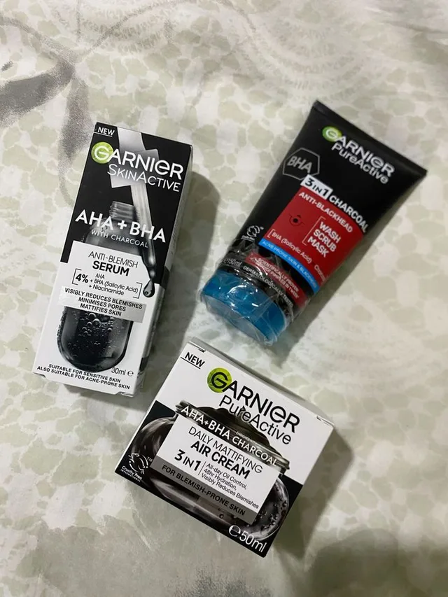 Garnier Pure Active AHA + BHA Anti-Blemish Routine