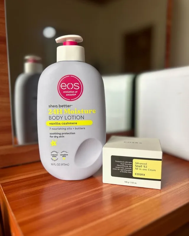 EOS Shea Better & COSRX Advanced Snail 92 All In One Cream