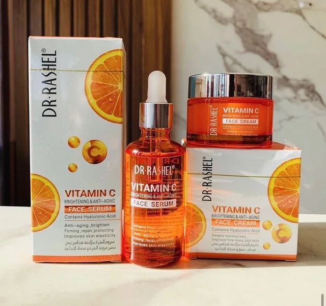 Dr. Rashel Vitamin C Brightening Skincare Set cream & serum