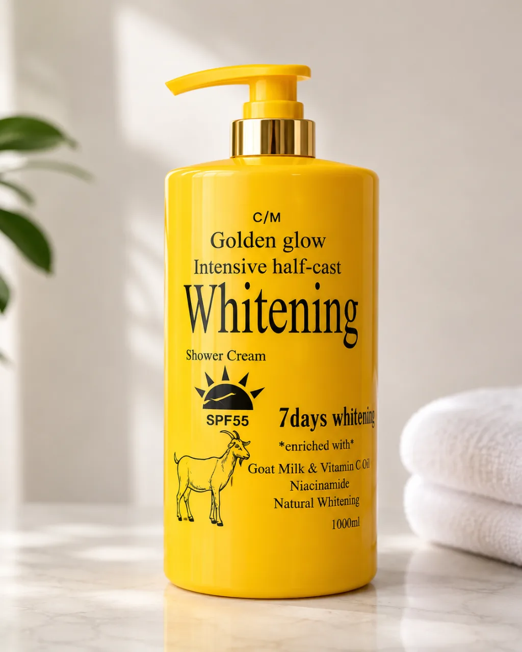 Golden Glow Whitening Shower Cream