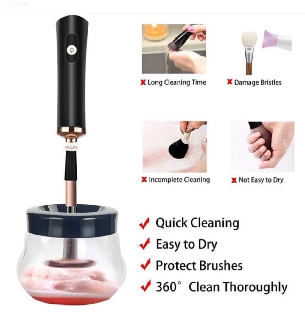 Electronic Makeup Brush Cleaner