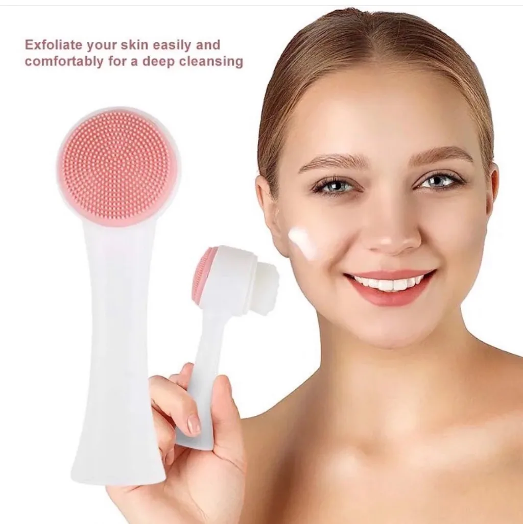 2-in-1 Silicone Facial Cleansing Brush