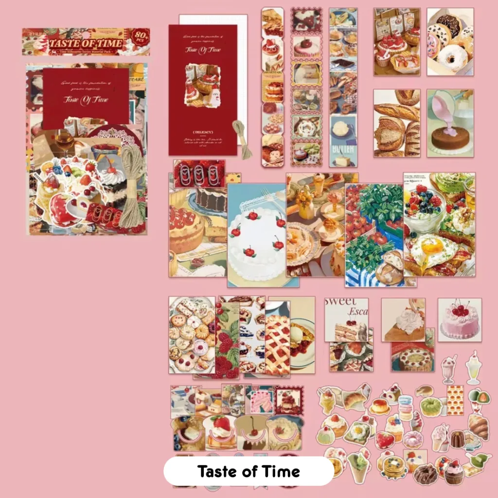 Time Silhouette Notebook + Paper Materials Pack - Taste of Time